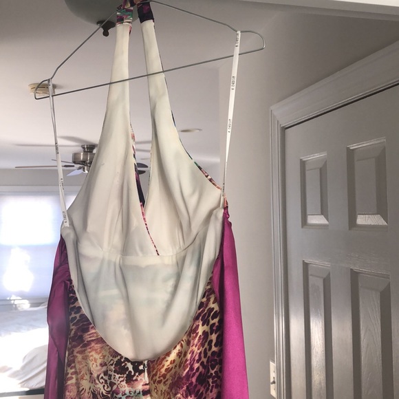 Prom style long dress halter neck with bow - Picture 7 of 12